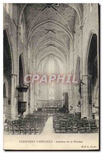 Old Postcard CRERMONT HARAULT The Interior of the Parish