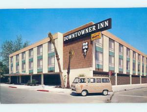 Unused Pre-1980 OLD CARS & DOWNTOWNER MOTEL Bakersfield California CA M0897