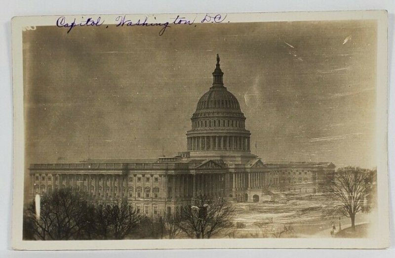 1920s Washington DC Capitol Building from The House of Rep RPPC Postcard Q20