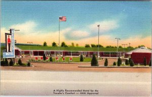 Postcard MOTEL SCENE Zanesville Ohio OH AO4338