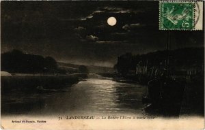 CPA Landerneau- La riviere l'Elorn a maree basse FRANCE (1026727)