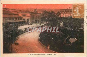 Postcard Old Lyon Perrache Station