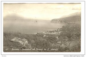 RP; Panorama col Vesuvio da S. Antonio, Sorrento, Campania, Italy, 00-10s