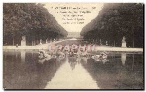 Versailles Old Postcard The Park The chariot of the basin & # 39Apollon and g...