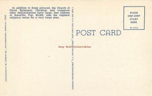 TX, Amarillo, Texas, Churches, Multi View, Curteich