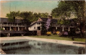 Guest Rooms, Pool Farmington Country Club Charlottesville VA c1953 Postcard F45