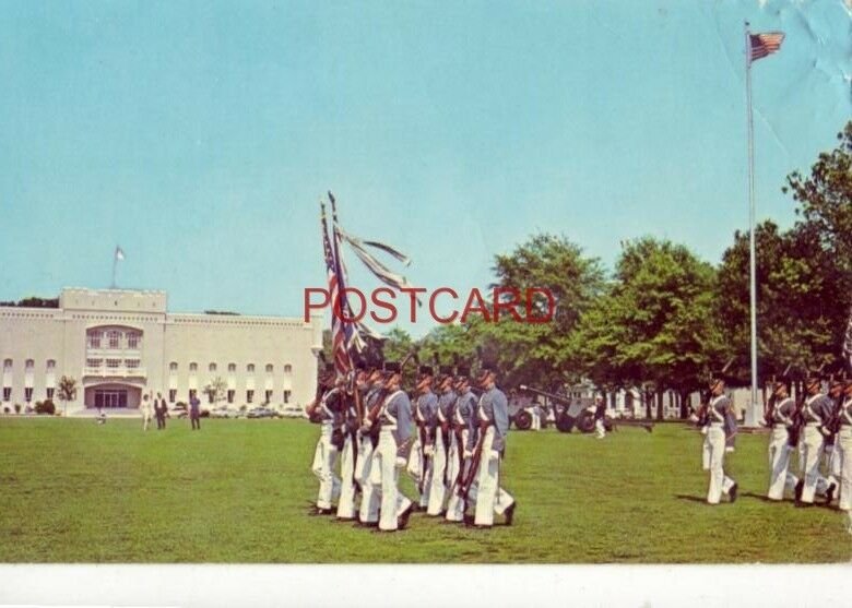 In full dress uniform, CITADEL CADETS ON PARADE, CHARLESTON, S.C.