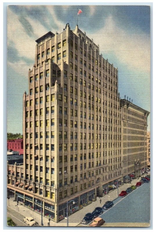 c1930's Medical And Dental Building Cars Spokane Washington WA Vintage Postcard