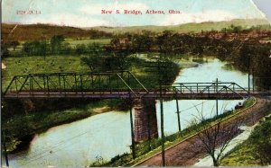 New S. Bridge, Athens OH c1910 Vintage Postcard G51