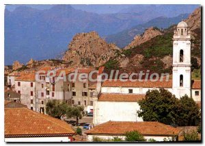 Modern Postcard Corsica Ile de Beaute Remembrance Piana A Corner Village