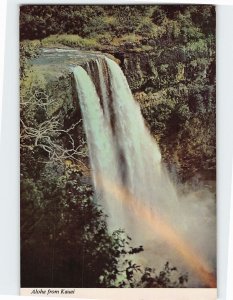 Postcard Wailua Falls, Aloha from Hawaii