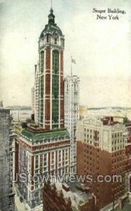 Singer Bldg - New York City Postcards, New York NY Postcard