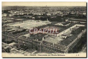 Old Postcard From Paris Panorama & # 39Ecole Military