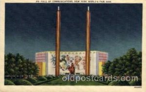 Hall of Communications New York Worlds Fair 1939 Exhibition Unused 