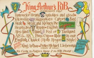 CHICAGO, Illinois, 1930-40s; King Arthur's PUB & Reataurant