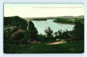 Circa 1910 Ohio River From Boreman, Parkersburg, W. VA Vintage Postcard P22