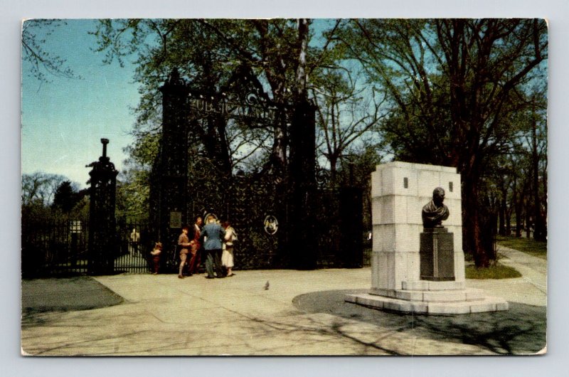 Public Gardens Main Entrance Halifax Nova Scotia Canada Monument PM Postcard