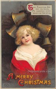 Christmas  Ellen H Clapsaddle, Series 1139 1911 small tear top edge, light co...