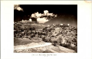 RPPC Lick Observatory from the West, Mount Hamilton CA Vintage Postcard H75