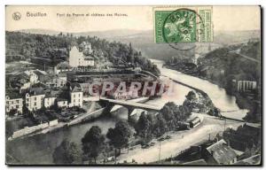 Belgie Belgium Postcards Bouillon Old Bridge France and Chateau des Moines