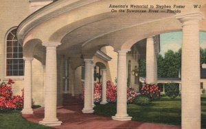 America's Memorial To Stephen Foster on Suwanee River Florida Vintage Postcard