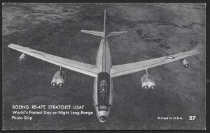 ARCADE CARD Boeing RB 47E Stratojet USAF Jet Airplane