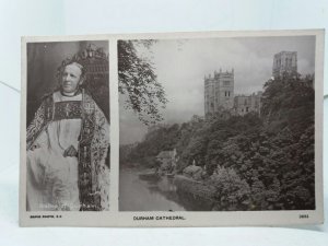 Durham Cathedral and Bishop Maule Unused Vintage Rp Postcard