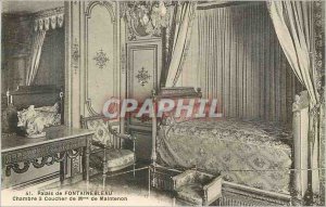 Old Postcard Palace of Fontainebleau House of Madame de Maintenon Sunset