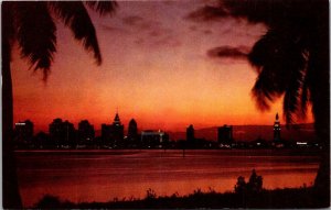 Florida Miami Sunset Over The Magic City