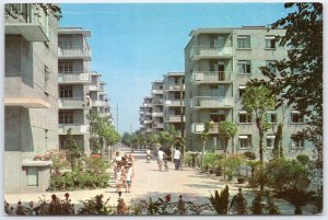 Vintage China New Workers' Residential Quarters Postcard Shanghai