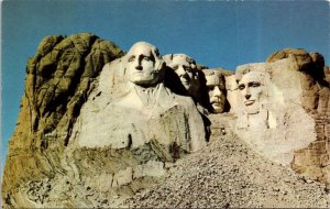 Mt Rushmore National Memorial Black Hills SD South Dakota Postcard UNP VTG 