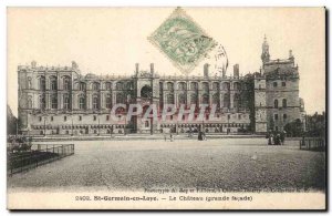 Saint Germain en Laye Old Postcard The castle (large frontage)