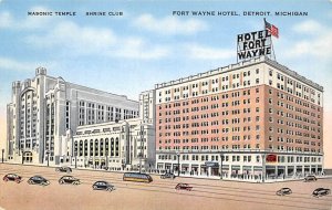 Fort Wayne Hotel Masonic Temple Detroit MI 