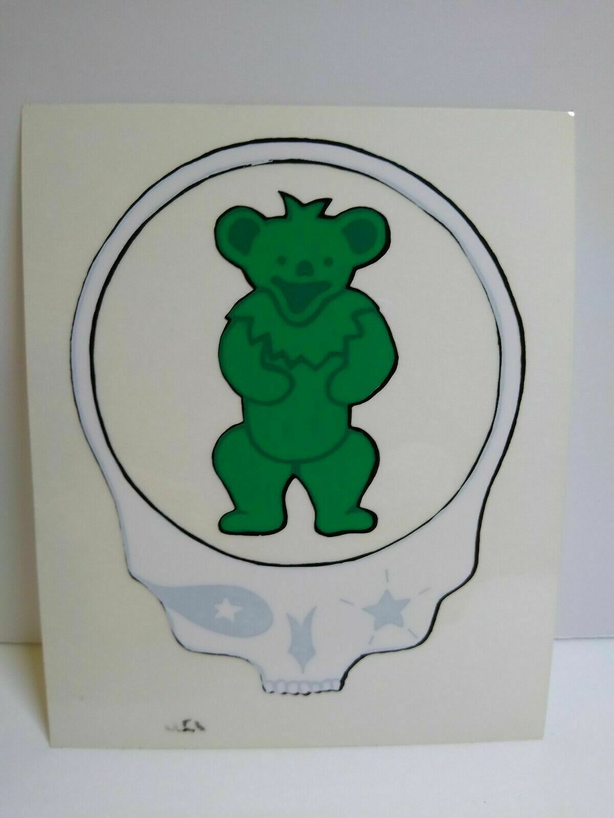 Grateful Dead Dancing Bear Peace Window Decal - 5.5 Inch Circular Sticker