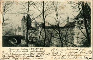 CPA AK Amberg - Castle Scene GERMANY (962870)