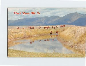 Postcard Don't Fence Me In