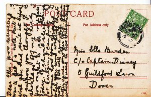 Genealogy Postcard - Family History - Burden - Guildford Lawn - Dover?   U2848