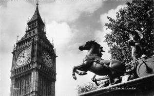 BR77274 real photo big ben and boadicea statue london   uk