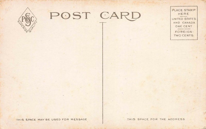 Post Office, Pittsfield, Massachusetts, early postcard, unused