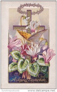 Joyous Eastertide With Beautiful Butterfly Embossed 1910