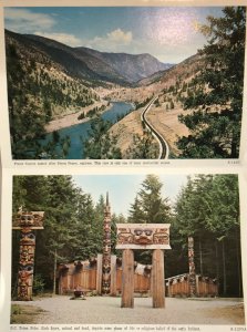 Vintage British Columbia Canada's Evergreen Playground Postcard Folder Book 12