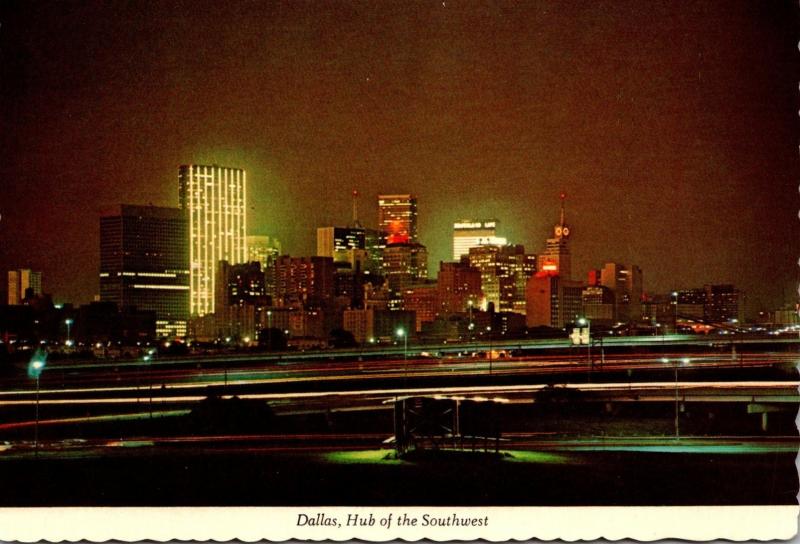 Texas Dallas Skyline At Dusk