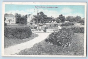 Indianola Iowa IA Postcard Buxton Park Exterior Building c1920 Vintage Antique