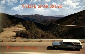 Phoenix Arizona AZ Station Wagon Highway Scene 1950s-60s Postcard