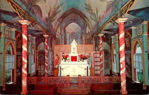 Hawaii Kona Honaunau St Benedict's Catholic Church Interior