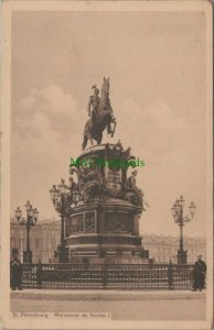 Russia Postcard -St.Petersburg/St Petersbourg,Monument De Nicholas I - RS26371