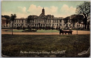 The New University And Cathays Park Cardiff Wales Public University Postcard