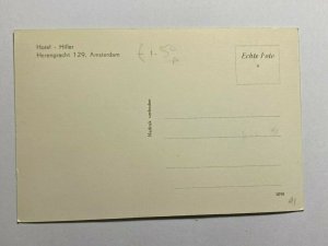 UNUSED VINTAGE RP POSTCARD - HILLER HOTEL AMSTERDAM NETHERLANDS (KK1982) 