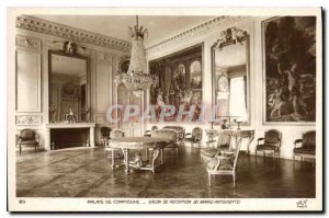 Postcard Old Palace of Compiegne Reception furniture Marie Antoinette
