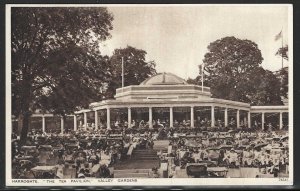 The Tea Pavilion, Valley Gardens, Harrowgate, England, Early Postcard, Unused
